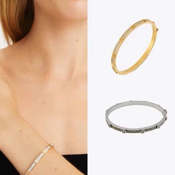 Tory Burch Silver Pavé bangle - Picture 4 of 5